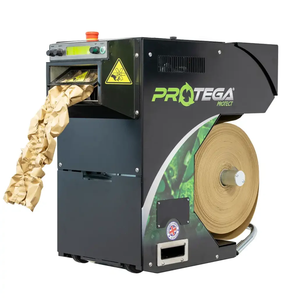 Protega Dispenser with void fill feeding out