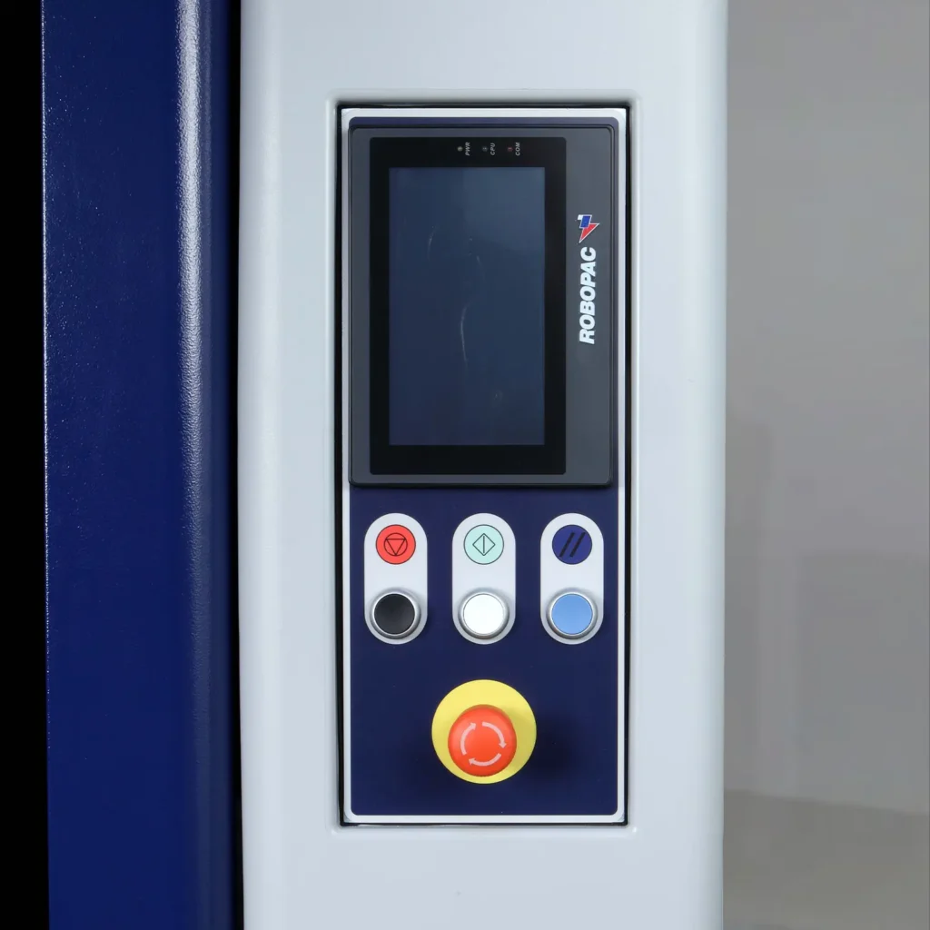 Touch Screen Control Panel on Rotoplat Pallet Wrapper