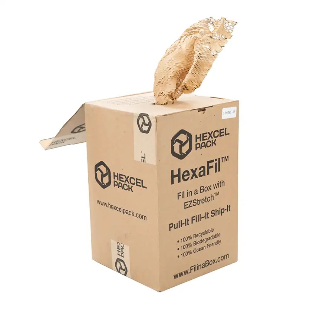 Hexafil box with white background